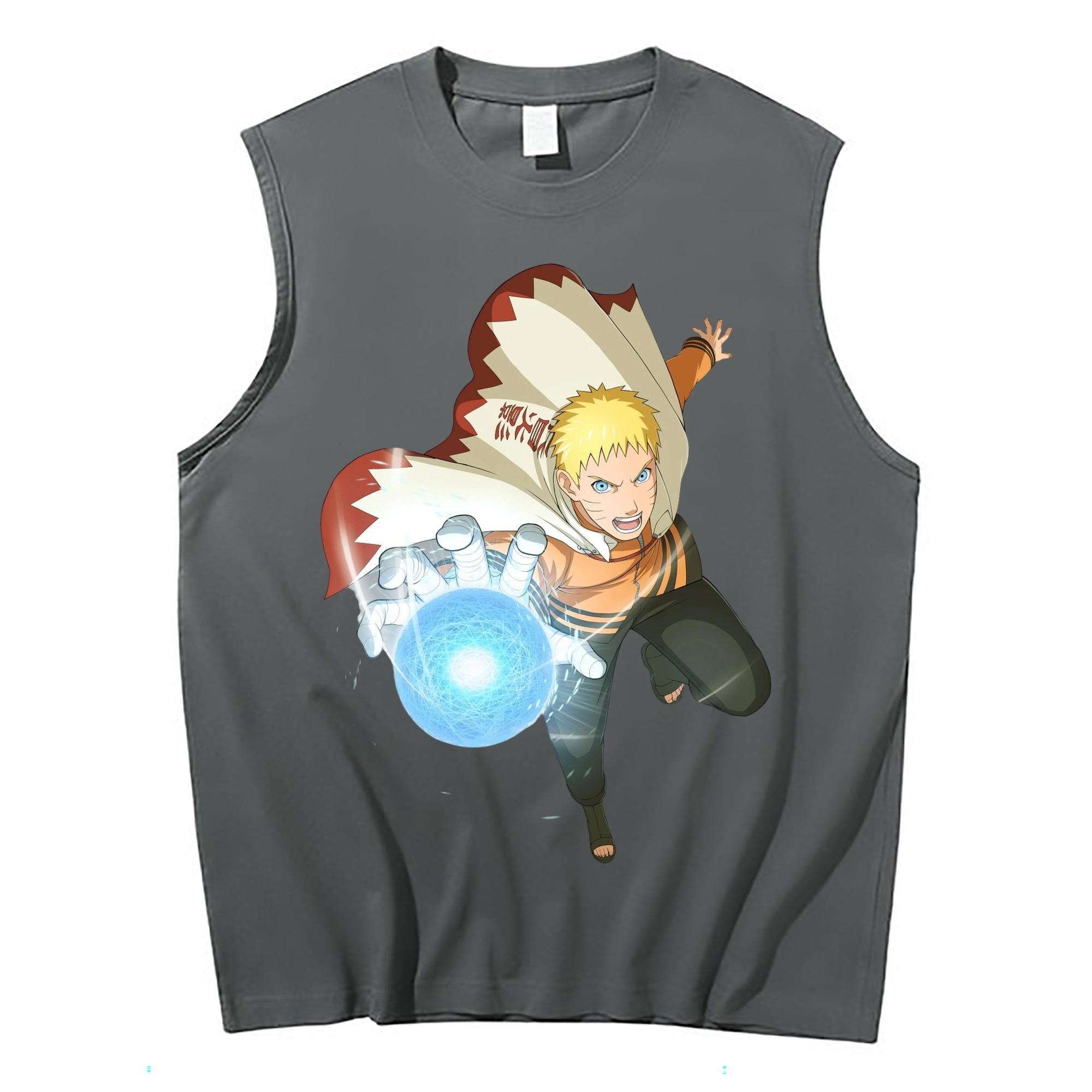 （画像用） NARUTO -ナルト- うずまき ナルト Uzumaki Naruto コットン100％タンクトップ（フロントプリント）